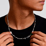 Hip-Hop Irregular Metal Beads Necklace