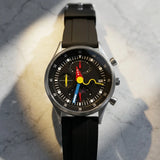 Classic Monochrome Colored-Dial Watch