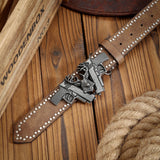 Deer Head Buckle PU Belt