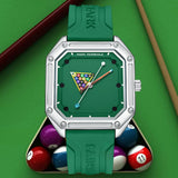 Green Billiards Style Dial Fashion Watch