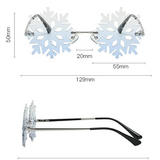 Snowflake Rimless Vintage Sunglasses