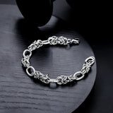Neo-Gothic Steel Cuban Link Bracelet