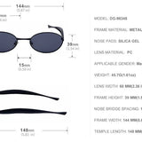 Vintage Oval Small Frame Sunglasses