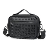 Black Rivet Design Men's Shoulder Bag