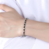 Woven Black Rope Round Ball Bracelet