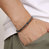 Brazalete retro Mobius gris oscuro