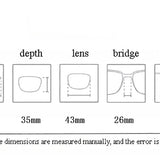 Thick Acetate Square Style Eyeglasses