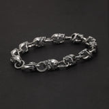 Vintage Punk Skull Chain Bracelet