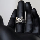 Retro Owl Adjustable Open Ring