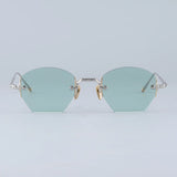 Japanese Style Rimless Alloy Sunglasses