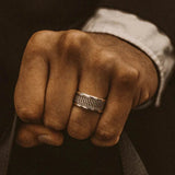 Geometrical Retro Men's Ring