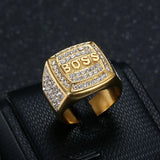 Hip Hop Bling Iced Out Ring