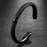 Blacksmith Leather Steel Bracelet