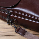 Vintage Businessman Leather Briefcase