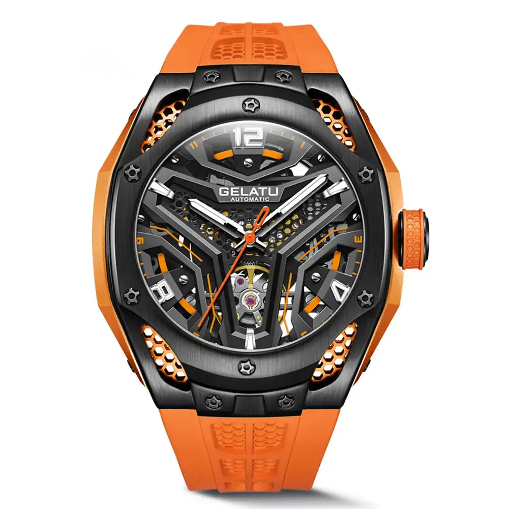 Classy Mechanical Silicone Band Watch