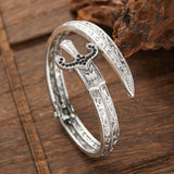 Brazalete de brazalete de espada abierta geométrica