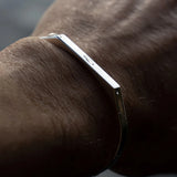 Minimalist Heptagon Design Cuff Bracelet