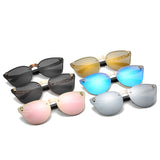 Gothic Skull Cat Eye Carved Sunglasses