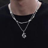 Cosmic Cross Layers Necklace