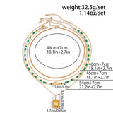 Stone Quad Pendant Pendant Necklace