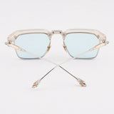 Square Gradient Alloy Acetate Sunglasses