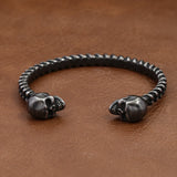 Punk Vintage Skull Cuff Bracelet