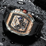 Day Phase Calendar and Minute Display Watch