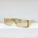 Lightweight Gold Square Sunglasses