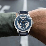 Unique Round Rotating Dial Watch