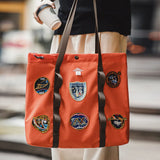 Space Exploration Embroidered Tote Bag