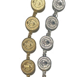 Bracelet religieux à chaîne arrondie