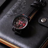 3D Sports Car Wheel Spinning Watch