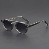 Classic Round Frame Acrylic Sunglasses