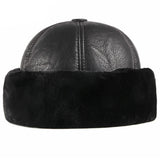 Arctic Noir Fleece-Lined Fur Hat