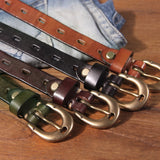 Button Western Cowboy Style Belt