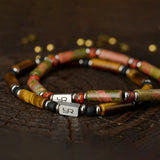 Vintage Men's Epidote Strand Bracelet