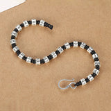 Woven Black Rope Round Ball Bracelet