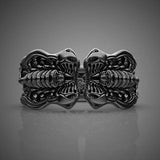 Dark Scorpion Metal Open Ring