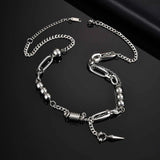 Stainless Steel Rivet Splice Necklace