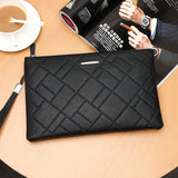 Criss-Cross Genuine Leather Handbag