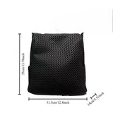 Black Hollow Out Pattern Backpack