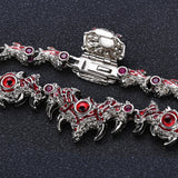 قلادة جديدة من أشواك العين الحمراء المتلألئة