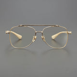 Aviator Acetate Titanium Fashion Eyeglasses