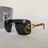 Golden Vision Authority Rimless Sunglasses