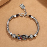 Lucky Colorful Kylin Wrist Bead Bracelet