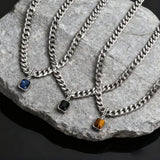Dark Horizon Curb Chain Necklace