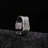 Retro Wave Traces Ring