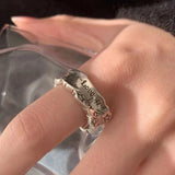 Retro Love Star Graffiti Ring