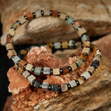 Natural Shoushan Stone Beads Bracelet