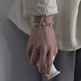 Y2K Celestial Chain Cross Bracelet